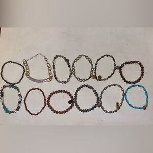 EUC Lot of 10 Ermish & Pink Panache Bracelets